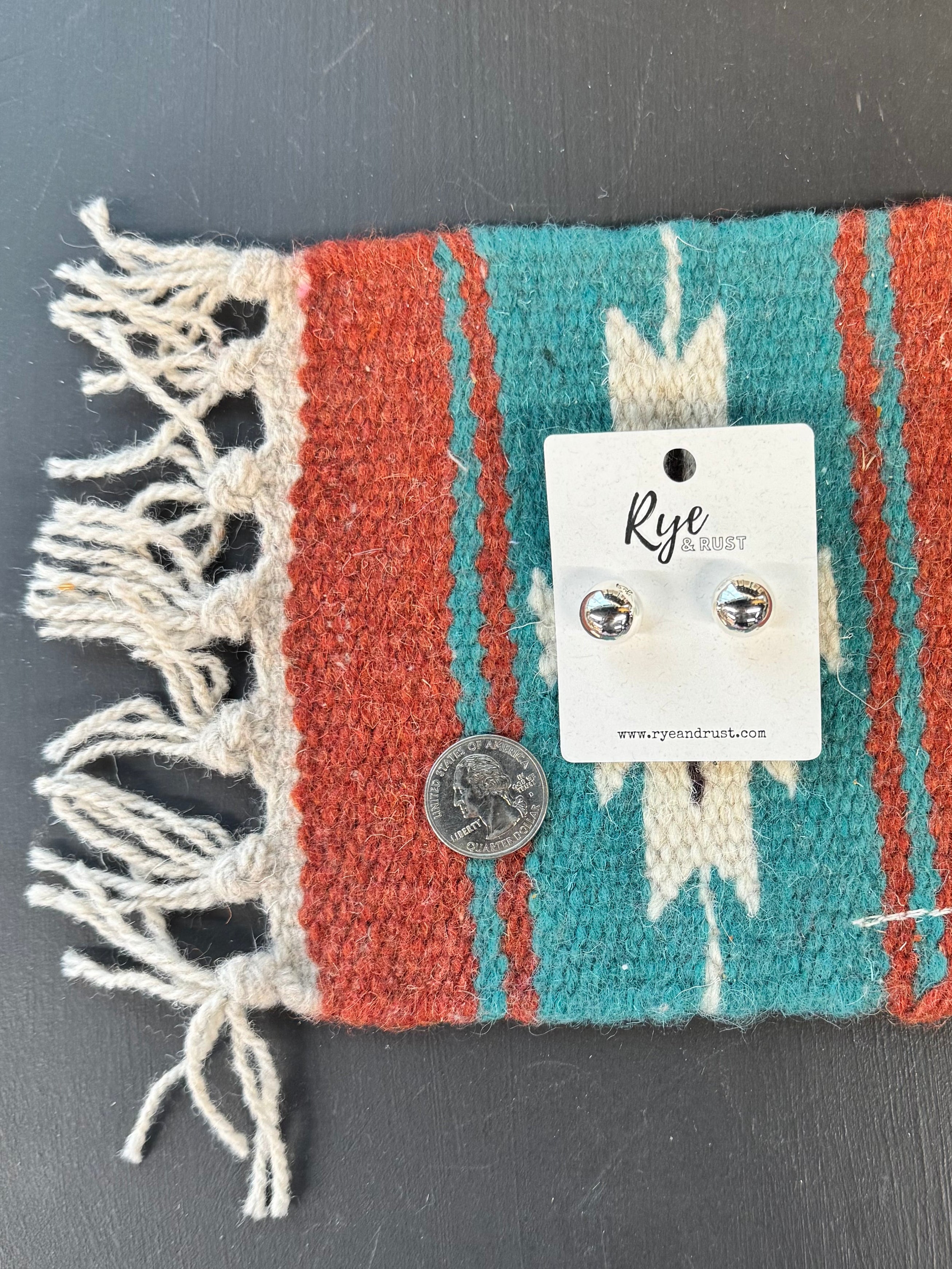 12 MM Silver Pearl Earring